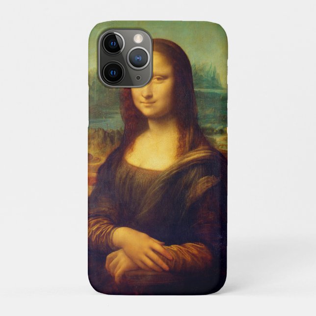 Capa Para iPhone 11 Pro A Mona Lisa por Leonardo Da Vinci (Verso)