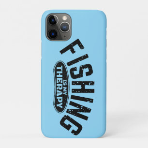 Capa Para iPhone 11 Pro a pesca é a minha terapia pescador ideias engraçad