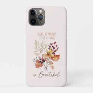 Capa Para iPhone 11 Pro A Queda É Prova De Que A Mudança É Uma Linda Folha