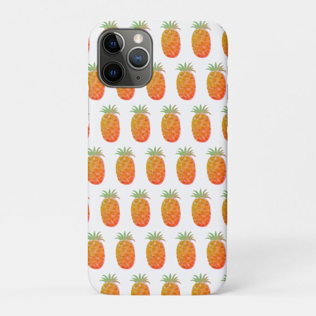 Capa Para iPhone 11 Pro Abacaxi Tropical Boho (Verso)