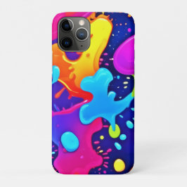 Capa Para iPhone 11 Pro Abertura vibrante da explosão de arte colorida