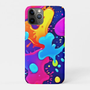 Capa Para iPhone 11 Pro Abertura vibrante da explosão de arte colorida