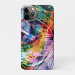 Capa Para iPhone 11 Pro Abstração de Linhas Dinâmicas