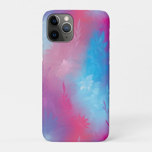 Capa Para iPhone 11 Pro Abstração floral (Verso)