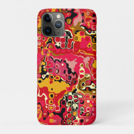 Capa Para iPhone 11 Pro Abstração Vermelha - Mosaico
