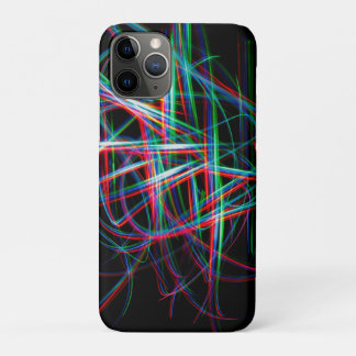 Capa Para iPhone 11 Pro Abstract colourful light streaks