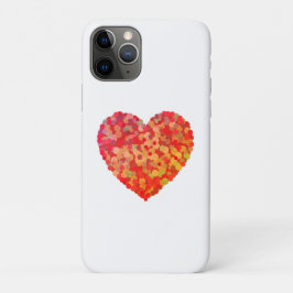 Capa Para iPhone 11 Pro Abstract Heart Confetti Art