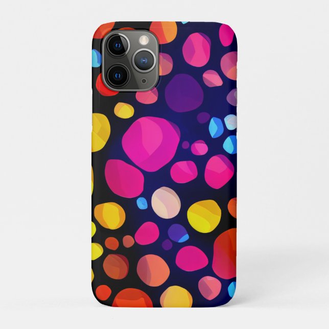 Capa Para iPhone 11 Pro Abstrato Colorido (Verso)
