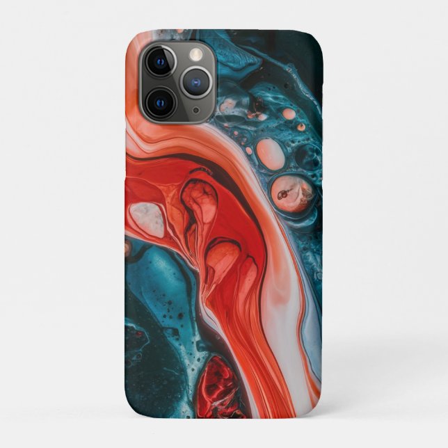 Capa Para iPhone 11 Pro Abstrato Crimson Tide (Verso)