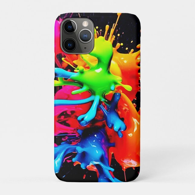 Capa Para iPhone 11 Pro Abstrato de abertura colorido (Verso)