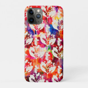 Capa Para iPhone 11 Pro abstrato de cor doce deixa padrões