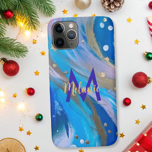 Capa Para iPhone 11 Pro Abstrato, elegante e moderno, de ouro branco