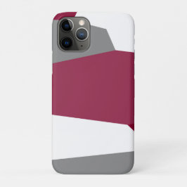 Capa Para iPhone 11 Pro Abstrato Rosa Cinza e Branco
