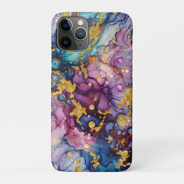 Capa Para iPhone 11 Pro Abstrato TexturasBag de eletrônicos (Verso)