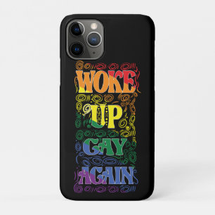 Capa Para iPhone 11 Pro Acordou Gay de novo - Engraçado Design de Orgulho 