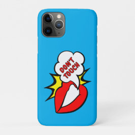 Capa Para iPhone 11 Pro Adesivo - Balão de Fala Boca + SEU TEXTO & IDEIA 1