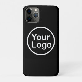 Capa Para iPhone 11 Pro Adicione seu próprio logotipo | Fundo Negro