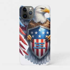 Capa Para iPhone 11 Pro Águia Americana Patriótica