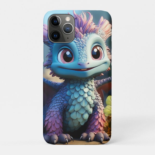 Capa Para iPhone 11 Pro Aiden, um Dragão Whimsical (Verso)
