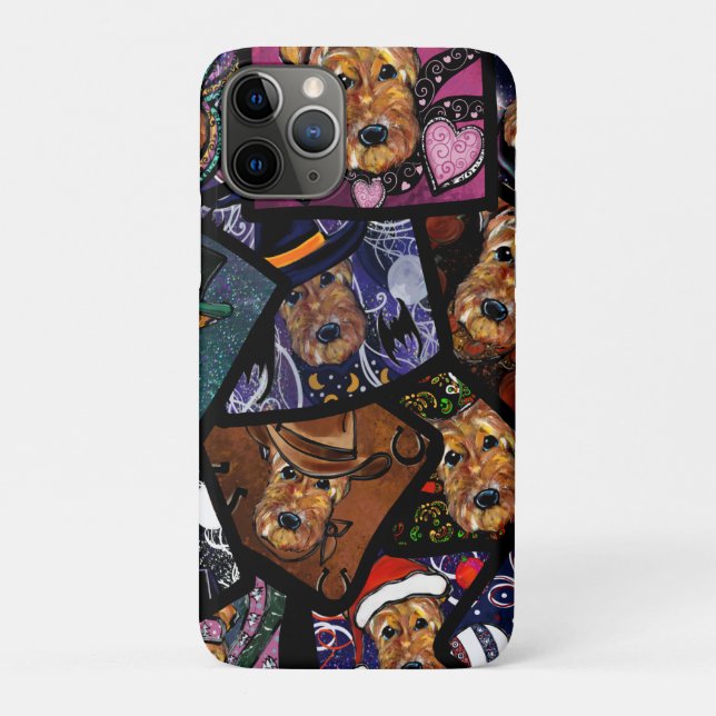 CAPA PARA iPhone 11 PRO AIREDALE TERRIER (Verso)
