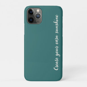 Capa Para iPhone 11 Pro Alfabetização Geométrica Teal Alexandrita Moderna