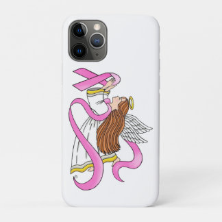 Capa Para iPhone 11 Pro Anjo da Faixa Rosa