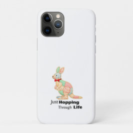 Capa Para iPhone 11 Pro Apenas Saltando pela Vida Design de Canguru