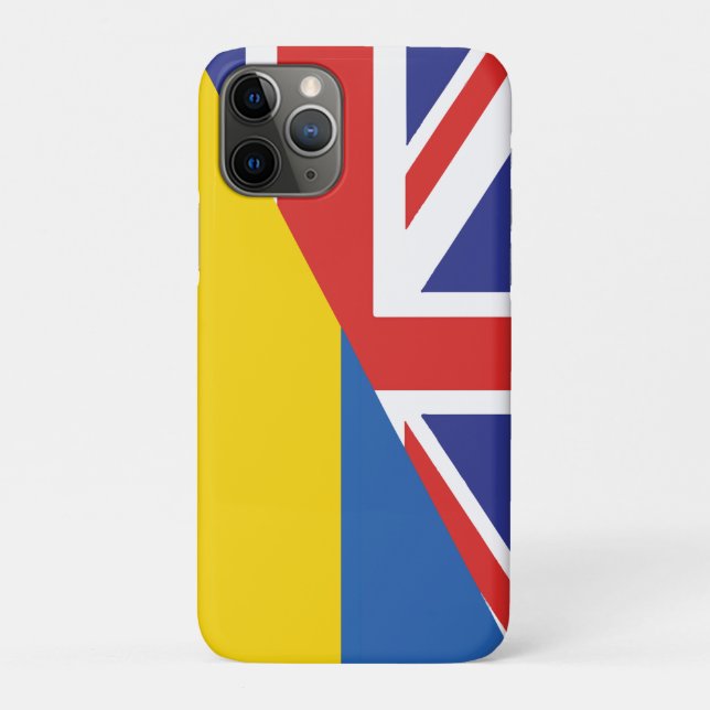 Capa Para iPhone 11 Pro Apoio britânico à Ucrânia Sherpa Blanket (Verso)