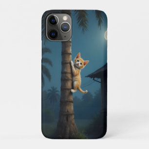 Capa Para iPhone 11 Pro Aprendendo a Subir – Momento de Gato Fofo