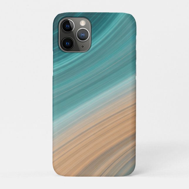 Capa Para iPhone 11 Pro Aqua Sand Flow (Verso)
