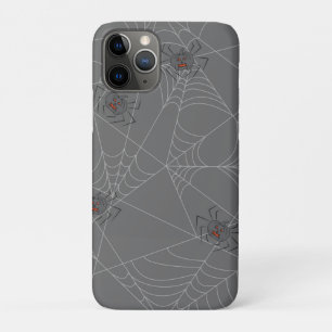 Capa Para iPhone 11 Pro Aranhas do Dia das Bruxas e abóboras