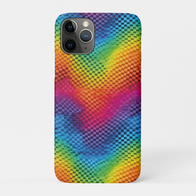 Capa Para iPhone 11 Pro Arcoíris geometría de color (Verso)