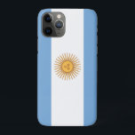 Capa Para iPhone 11 Pro argentina<br><div class="desc">A bandeira nacional da Argentina é uma tribanda, composta por três bandas horizontais igualmente largas, azuis-claro, brancas e azuis-claro. A bandeira do cheio com sol é chamada de bandeira oficial cerimonial (espanhola: Bandera Oficial de Ceremonia). A bandeira sem sol é considerada a bandeira Ornamental (Bandera de Ornato). Embora ambas as...</div>