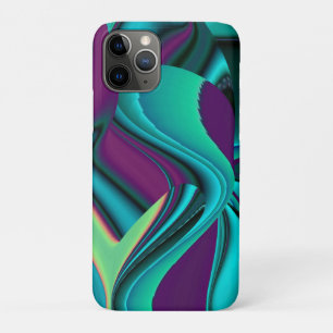 Capa Para iPhone 11 Pro Arte 3D Metálica Futurística Abstrato