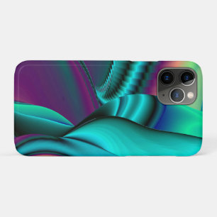 Capa Para iPhone 11 Pro Arte 3D Metálica Futurística Abstrato