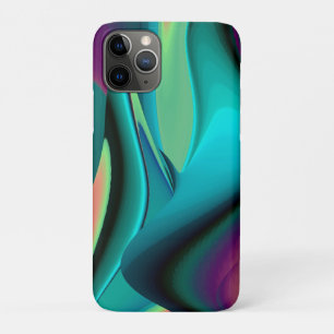 Capa Para iPhone 11 Pro Arte 3D Metálica Futurística Abstrato