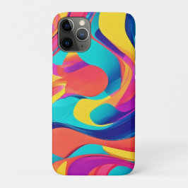 Capa Para iPhone 11 Pro Arte Abstrata Giratória Vibrante
