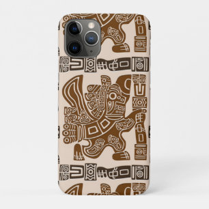 Capa Para iPhone 11 Pro Arte Antiga Tribal do Guerreiro de Águia Asteca