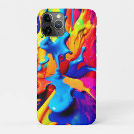 Capa Para iPhone 11 Pro Arte de abertura de pintura vibrante em cores escu