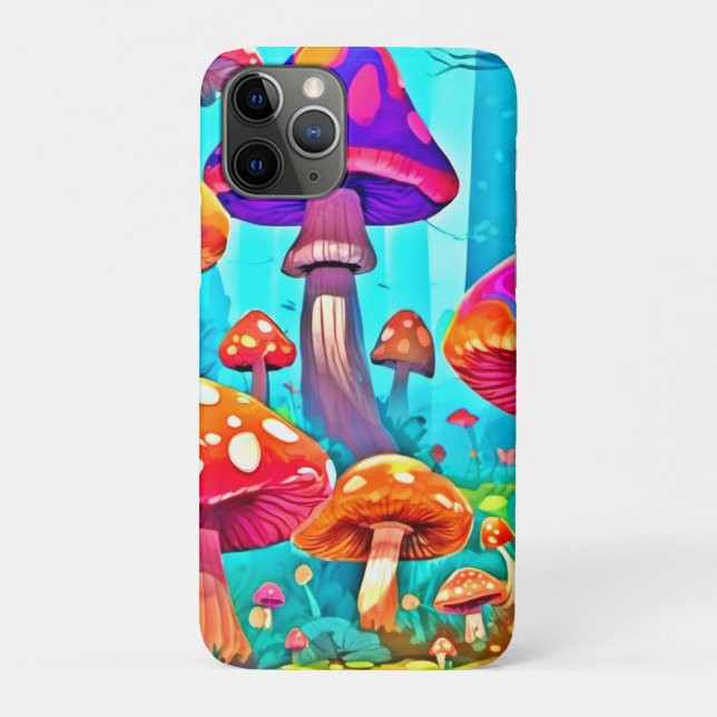 Capa Para iPhone 11 Pro Arte de Cartoon Giant Mushroom (Verso)