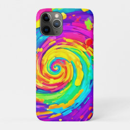 Capa Para iPhone 11 Pro Arte de Coloração Espiral Vibrante