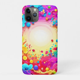 Capa Para iPhone 11 Pro Arte de explosão vívida de cor Abstrato