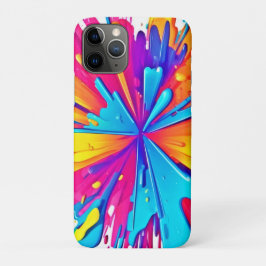 Capa Para iPhone 11 Pro Arte de Intermitência de Cor Radial