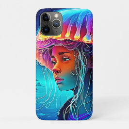 Capa Para iPhone 11 Pro Arte de Miúdas de Água-Viva