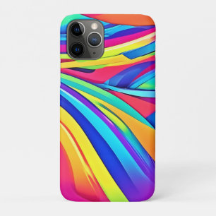 Capa Para iPhone 11 Pro Arte de onda de cor de Abstrato vibrante