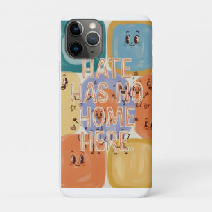 Capa Para iPhone 11 Pro Arte de Personagem Divertida - O Ódio Não Tem Lar 