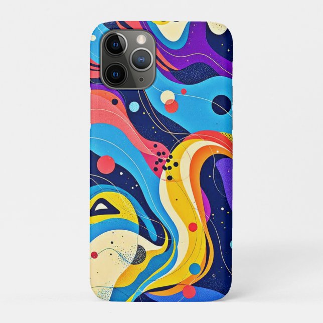 Capa Para iPhone 11 Pro Arte de ritmo cósmico (Verso)