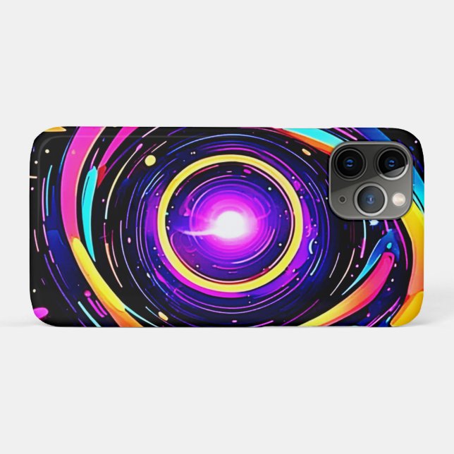 Capa Para iPhone 11 Pro Arte de Vórtice Cromático (Verso (horizontal))