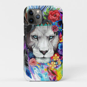 Capa Para iPhone 11 Pro Arte desenhando poster pintando o leão