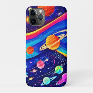 Capa Para iPhone 11 Pro Arte do Universo Vibrante